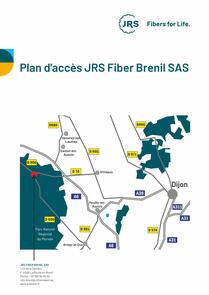 Plan d'accès JRS Fiber Brenil SAS